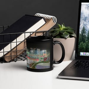 Welcome to Fenway Park Black Glossy Mug